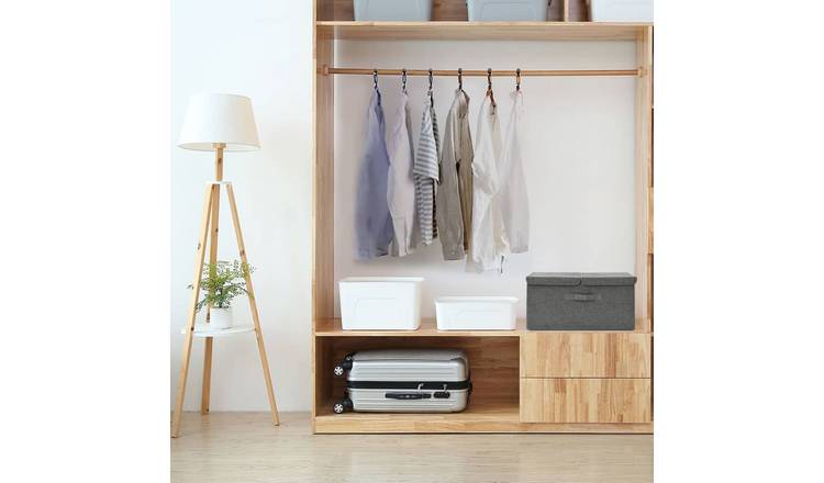 Walplus Storage Boxes Folding with Storage - Anthracite - 50 x 30 x 25 cm