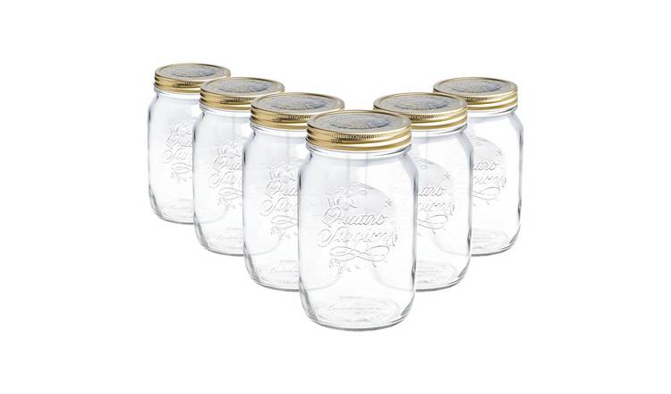 Bormioli Rocco Quattro Stagioni Mason Jars - Pack of 6