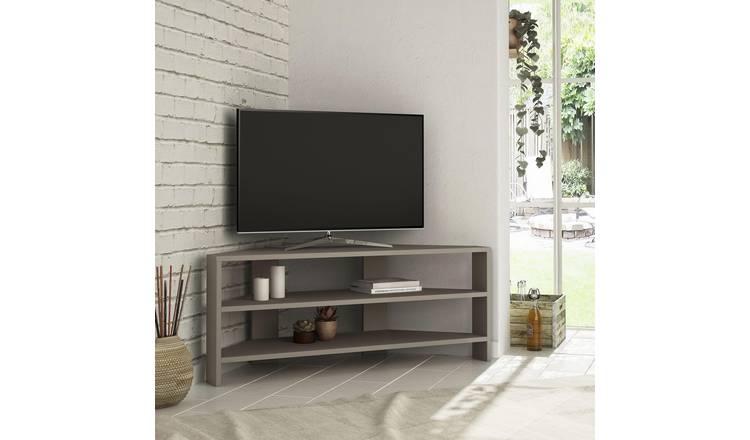 Decortie Thales Corner TV Unit particleboard Matt - Mocha