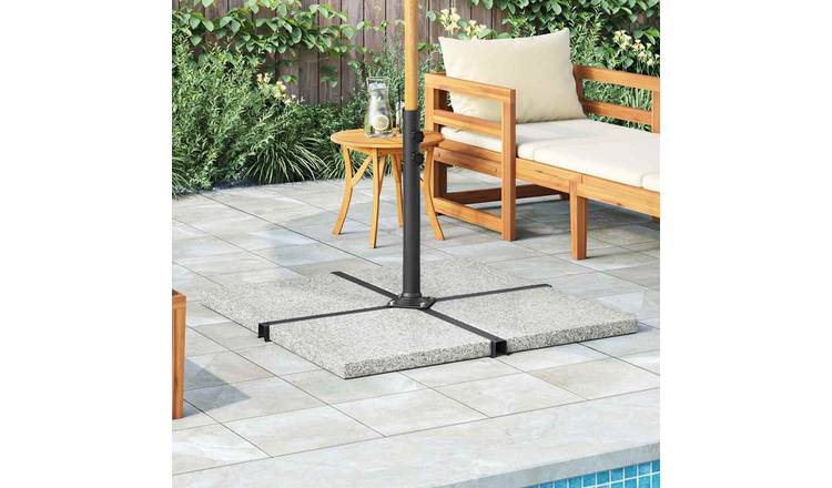 Walplus Umbrella Weight Plate Granite 25 kg Square - Grey