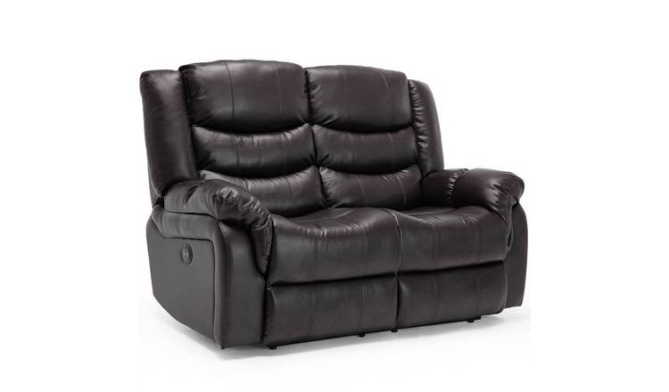 Furniture Online Seattle Electric Recliner 2 Seater Leather Sofa – Brown