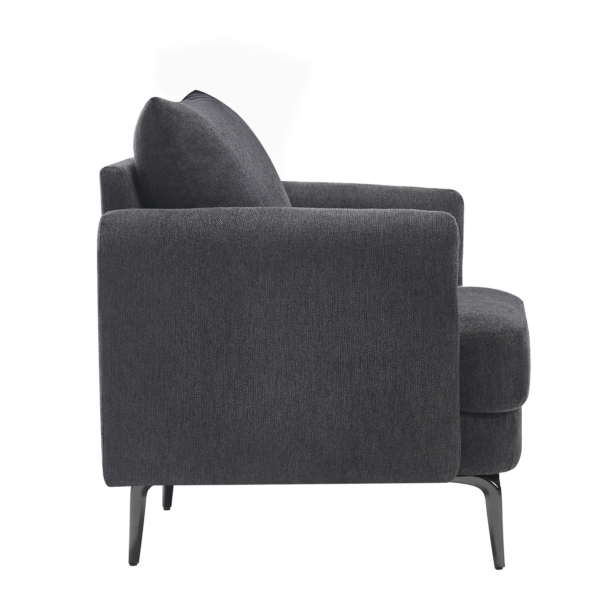 Furniture Online Sofia Linen 1+2 Seater Sofa Set - Grey - Image 3