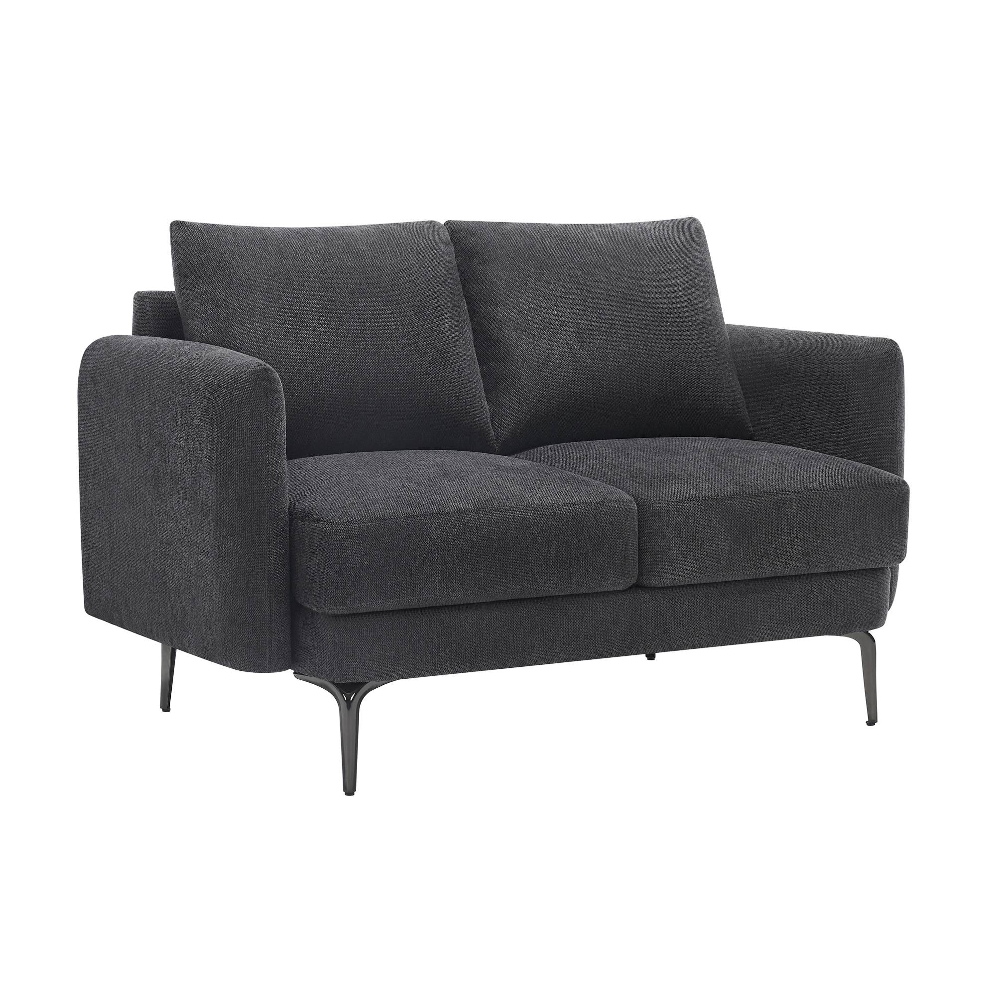 Furniture Online Sofia Linen 1+2 Seater Sofa Set - Grey - Image 6