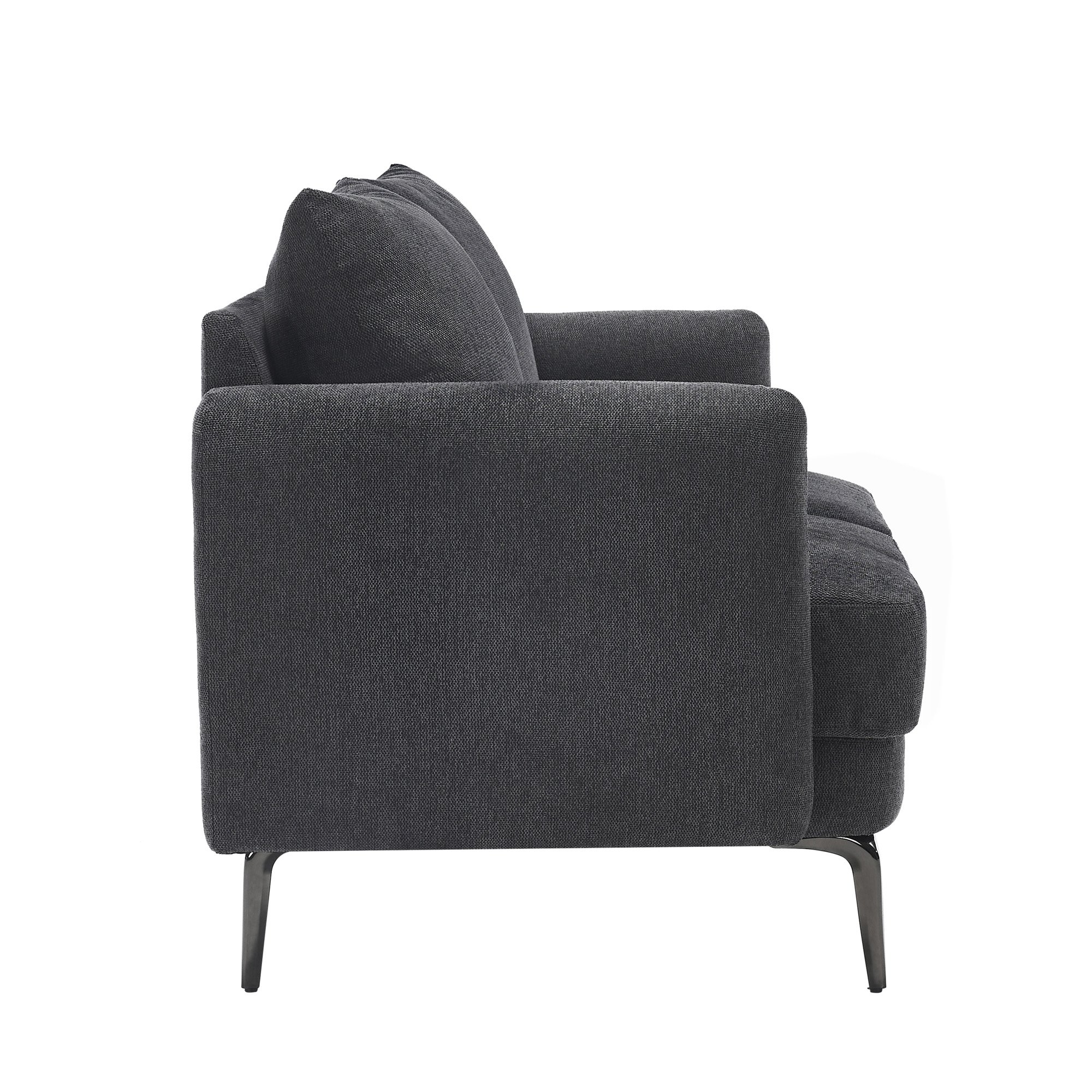 Furniture Online Sofia Linen 1+2 Seater Sofa Set - Grey - Image 7