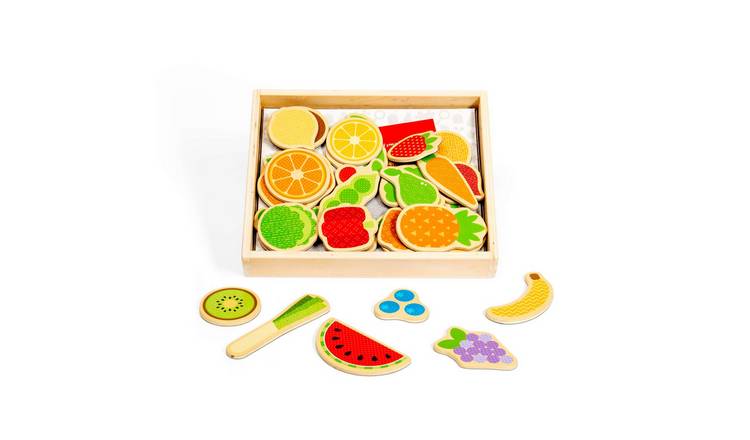 Bigjigs Toys Fruit and Veg Magnets - 3 Years +