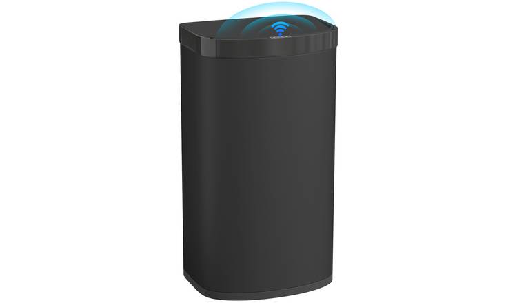 HOMCOM 55L Stainless Steel Sensor Bin - Black