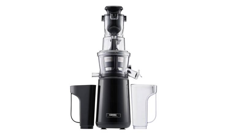 Cooks Professional Slow Masticating Juicer 400W with Wide Chute - Black