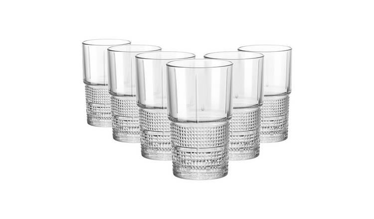 Bormioli Rocco Bartender Novecento Highball Glasses - 405ml - Pack of 6