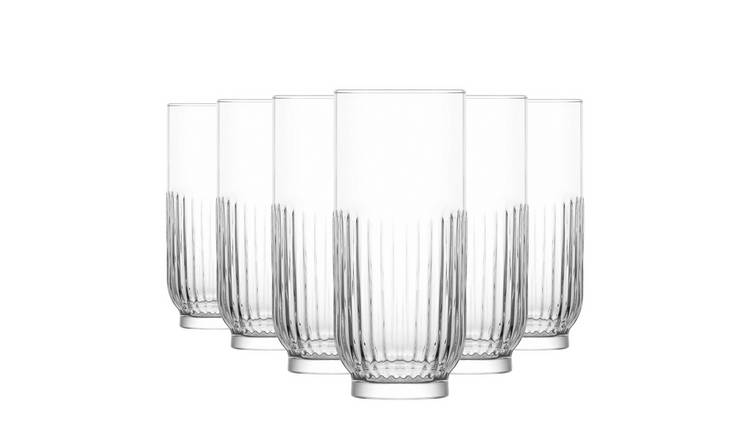 LAV Tokyo Highball Glasses - 395ml - Clear - Pack of 6