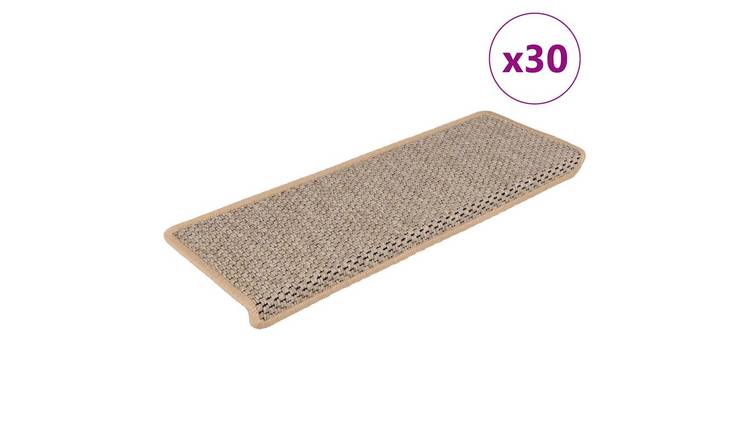 Walplus Pack of 30 Self-Adhesive Stair Mats - Light Beige - 65 x 21 cm