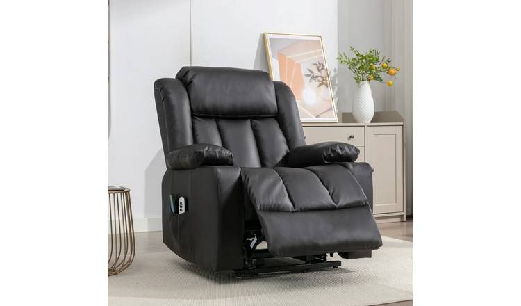 Artemis Home Sheridan Dual Motor Electric Massage Heat Recliner - Black