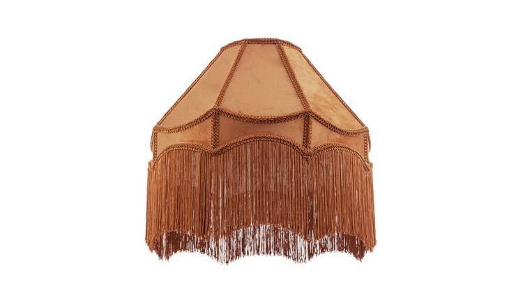 Happy Homewares Victorian Empire in Ochre with Tassels Lampshade - 40cm