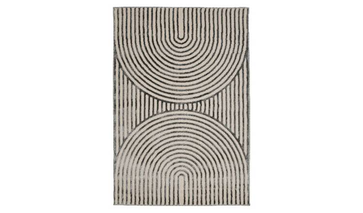 Mega Flooring Grey Modern Abstract Rug - 160 x 230cm