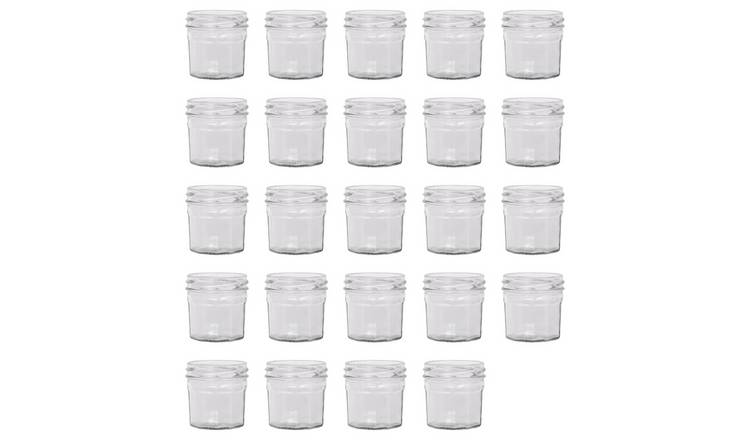 Argon Tableware Glass Jam Jars - Pack of 24