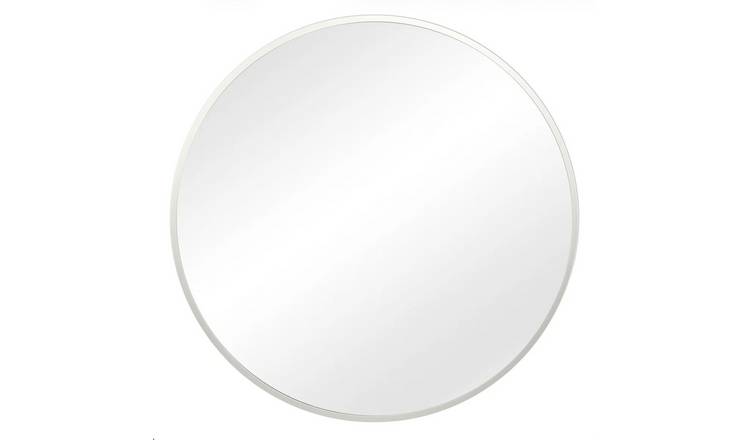 HomeGardenDirect Pandora Round Wall Mirror - 80x80cm - Silver