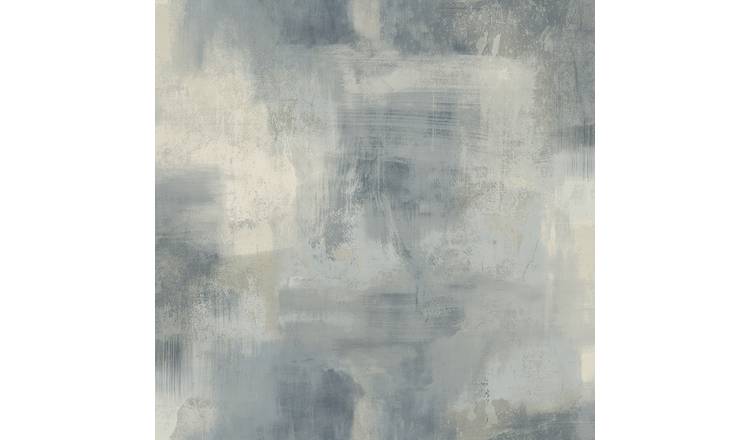 Grandeco Metro Limewash Paint Rustic Plaster effect Textured Wallpaper - Navy
