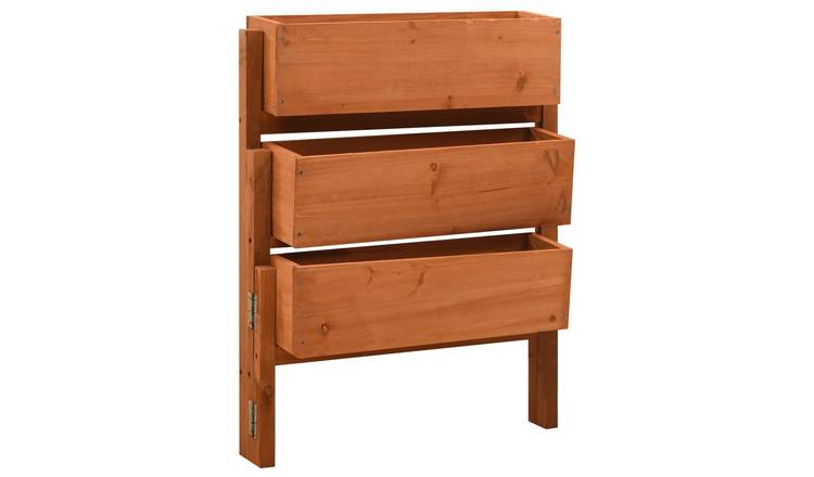 Walplus Firwood Garden Planter - 60 x 14 x 75 cm