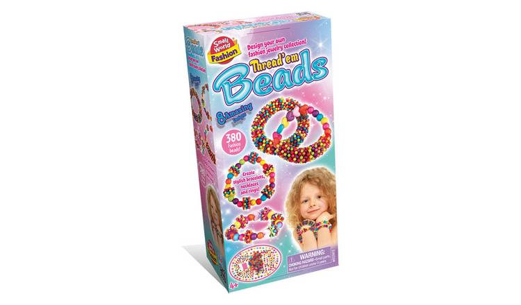 Small World Toys Thread Em Beads Craft Set
