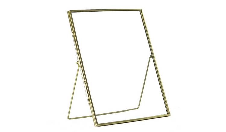 Nicola Spring Standing Metal Photo Frames - 8" x 10" - Gold - Pack of 5