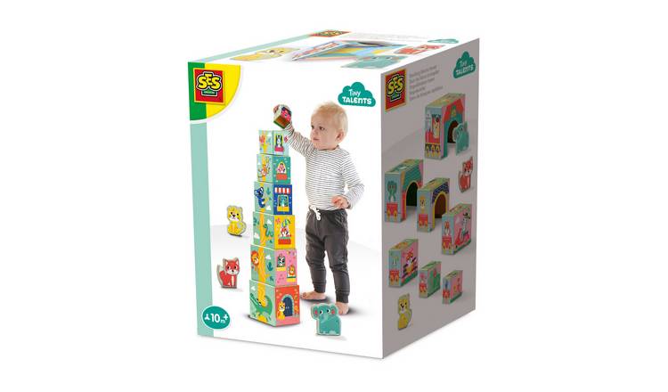 SES Creative Stacking Blocks Tower Animal Toy Figures