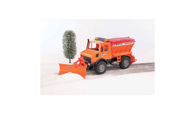 Bruder 1:16 MB Unimog Winter Service with Plow - Orange