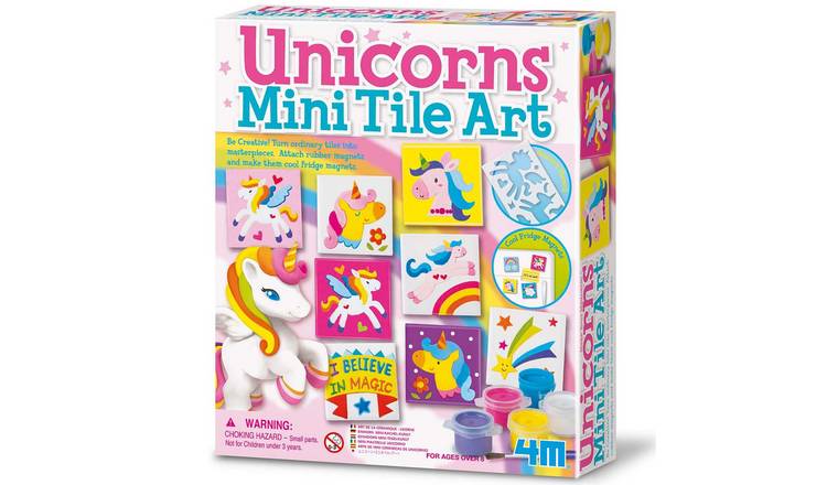 4M Unicorns Mini Tile Art - 8 Years +
