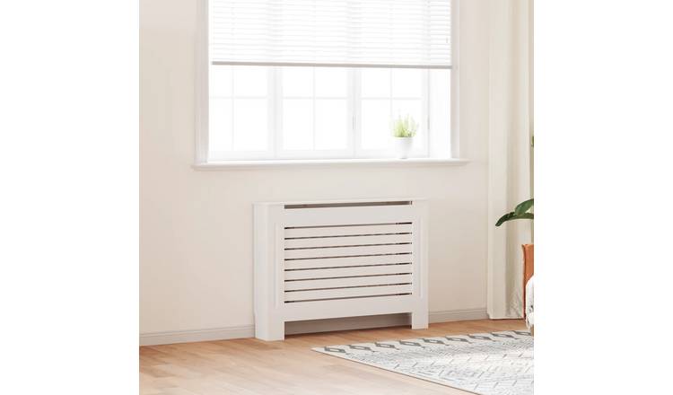 Walplus MDF Radiator Cover - White - 112 x 19 x 81.5 cm