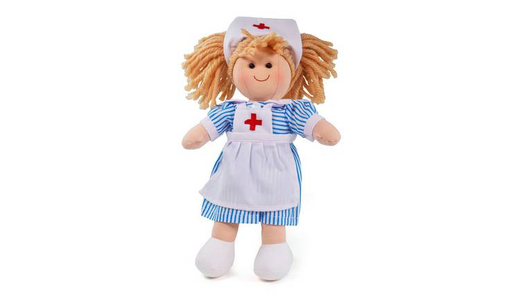 Bigjigs Toys Nurse Nancy Doll - Small - Birth +