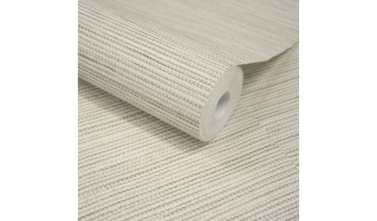 Grandeco Java Grasscloth Weave Textured Wallpaper - Natural Light