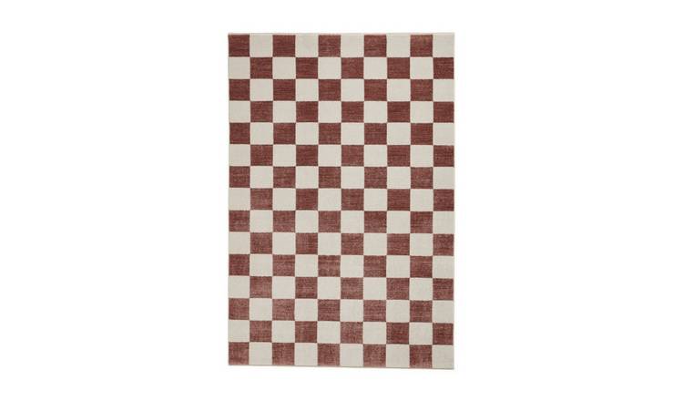 Mega Flooring Brown Modern Geometric Rug - 60 x 120cm