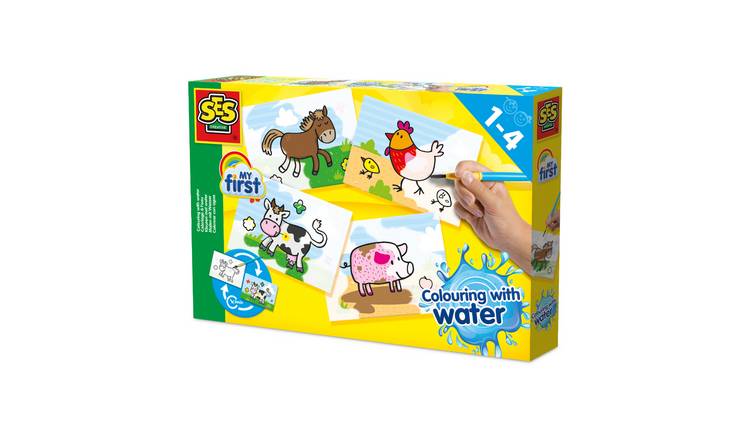 SES Creative Colour With Water Farm Animals Craft Set