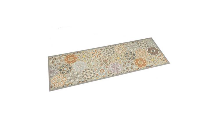 Walplus Hexagon Pastel Kitchen Rug - 180 x 60 cm