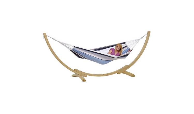 Amazonas Apollo Hammock and Wooden Stand Set – Marine