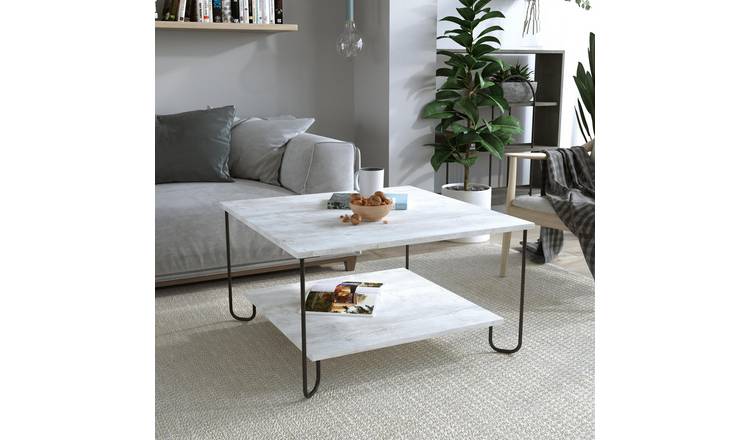 Decortie Marbo Particleboard Coffee Table - Cream