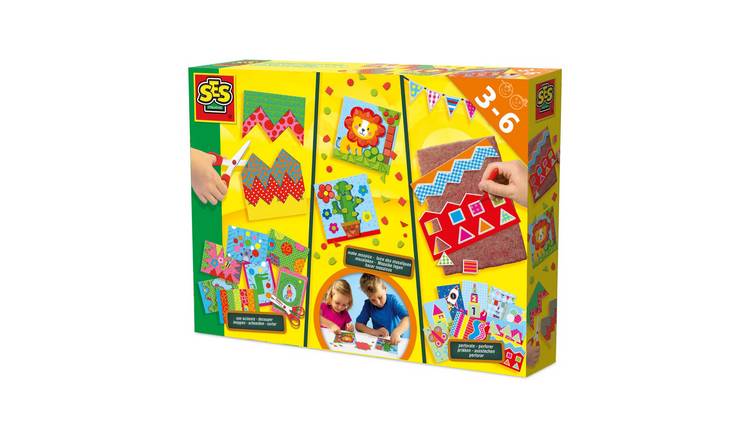 SES Creative I Learn To Use Scissors 3 In 1 Craft Set