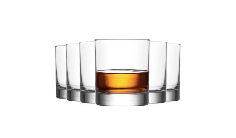 LAV Ada Whisky Glasses - 305ml - Clear - Pack of 6