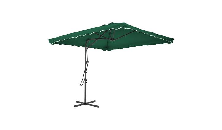Walplus Garden Parasol - Green - 250 x 250 x 230 cm