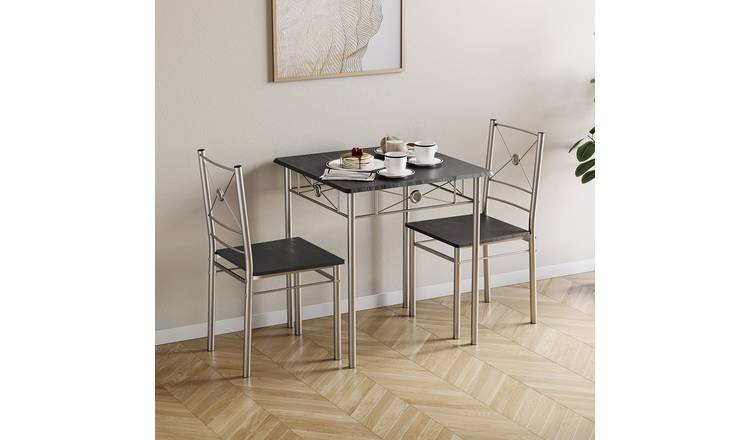 Vida Designs Roslyn 2 Seater Dining Set - Black