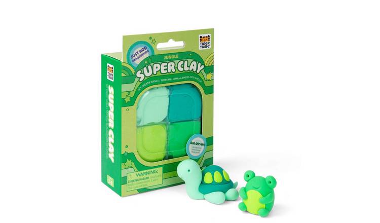 Tiger Tribe Super Clay Jungle Green  - 4 Years +