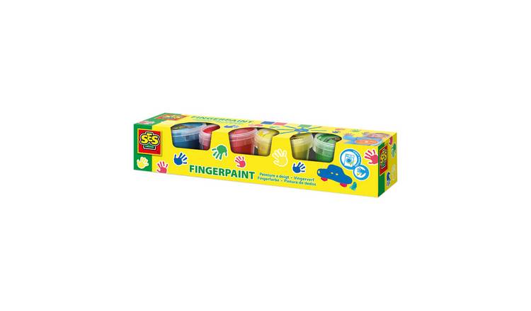 SES Creative Finger Paint 4 Piece Craft Set - Primary Colours