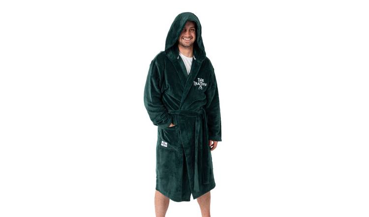 The Traitors Logo Adult Small Unisex Hooded Bathrobe - Green