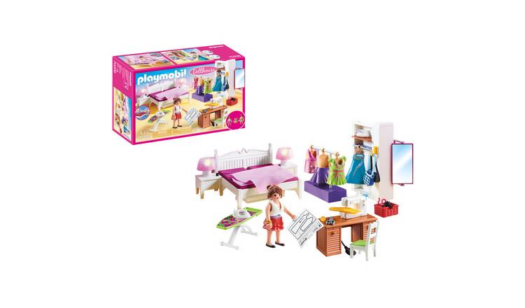 Playmobil Dollhouse Master Bedroom with Interchangeable Dresses