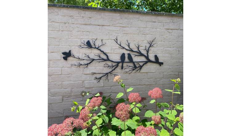 Decortie Metal Hanging Wall Art - Animals And Nature - Black