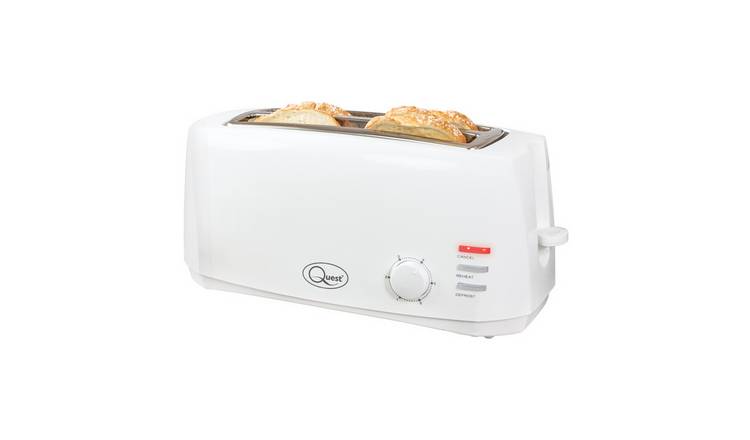 Quest 4 Slice Toaster - White