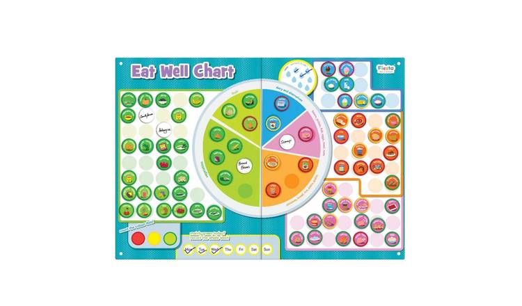 Fiesta Crafts Magnetic Eat Well Chart - 3 Years +