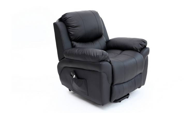 Furniture Online Madison Single Motor Electric Rise Recliner Lift Chair - Black