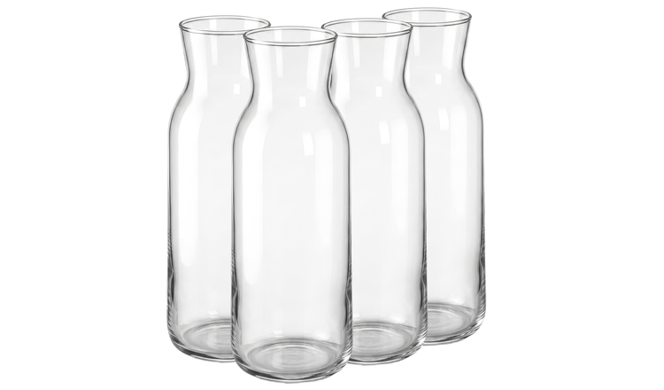 Argon Tableware Brocca Glass Carafes - 1.2 Litre - Pack of 4