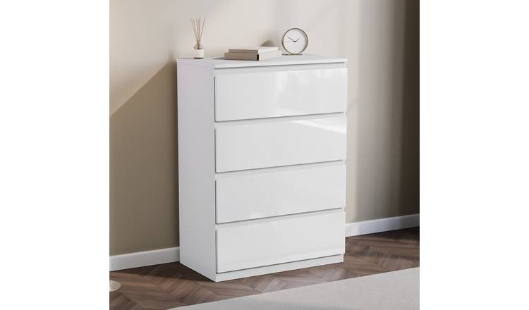 Vida Designs Glinton 4 Drawer Chest  - White