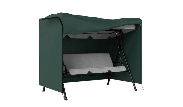 Outsunny 3 Seater Oxford Patio Swing Chair Cover Waterproof - Deep Green