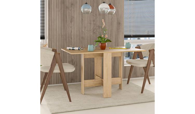 Decortie Artemio Particleboard Folding Dining Table - Oak